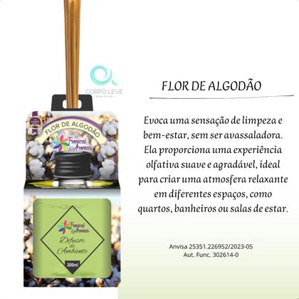 Imagem de Difusor de Ambiente Varetas 300ml Kit 5un Premium Tropical Aromas 15 Varetas de Fibra