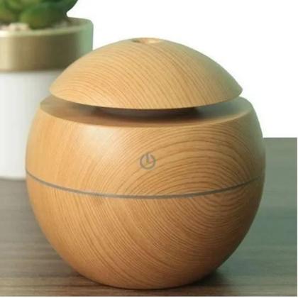 Imagem de Difusor de Ar e Aromatizador Ambiente  Climatizador Umidificador Yoga Carregamento USB Led e Ultrassônico Para Quarto Sala Escritório Decorativo Led