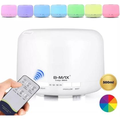 Imagem de Difusor De Ar Ultrassônico Aromatizador com controle 500ml (BRANCO)