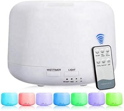 Imagem de Difusor de Aromas Aromatizador Elétrico 500ml Led 7 cores com Controle 