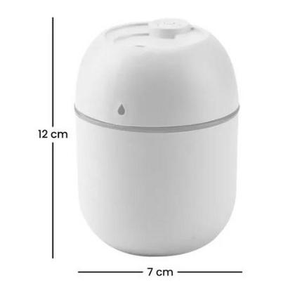 Imagem de Difusor De Aromas E Óleos De Ambientes USB Portátil Com Led Cor Branco