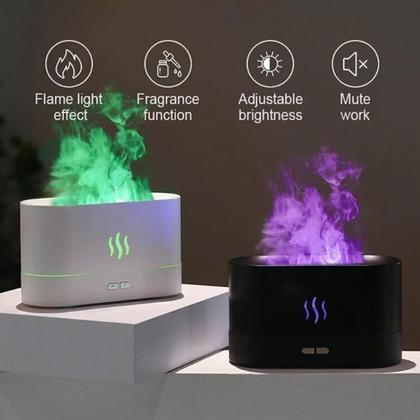 Imagem de Difusor de Aromas Elétrico Luz LED Air Essencial Óleo Umidificador Aromatizador Terapia De Ambiente