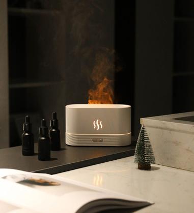 Imagem de Difusor de Aromas Elétrico Luz LED Air Essencial Óleo Umidificador Aromatizador Terapia De Ambiente