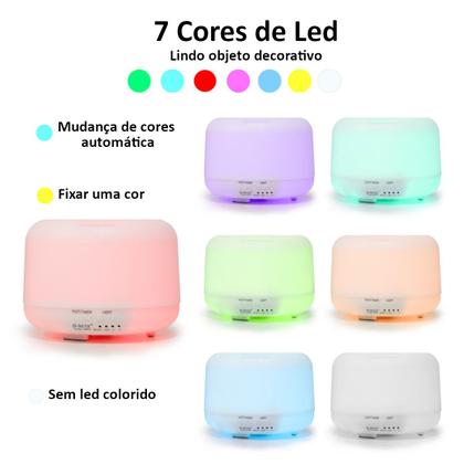 Imagem de Difusor de Aromas Eletrico Ultrassonico Umidificador 300ml