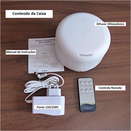 Imagem de Difusor de Aromas Eletrico Ultrassonico Umidificador 300ml