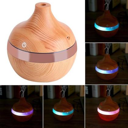 Imagem de Difusor de Aromas USB: Grão de Madeira e Iluminação LED