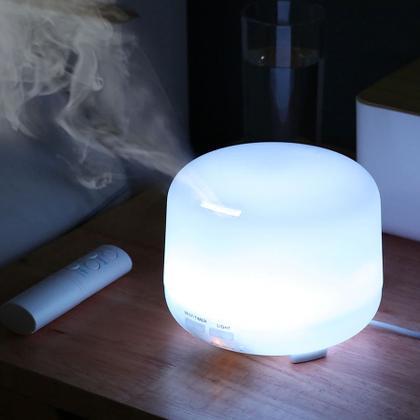 Imagem de Difusor Elétrico Aroma Ultrassônico Com Led 300 ml Branco
