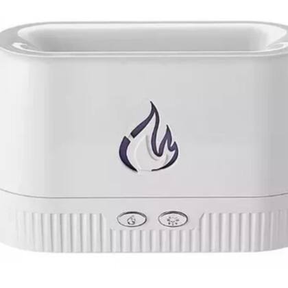 Imagem de Difusor Umidificador Aromatizador Ar Óleo Essencial Chamas Cor branco 110v/220v