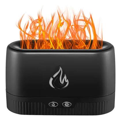 Imagem de Difusor Umidificador Aromatizador Ar Óleo Essencial Chamas Cor branco 110v/220v