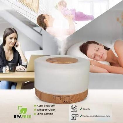 Imagem de Difusor Umidificador De Ar Aromatizador Usb Com Led Abajur