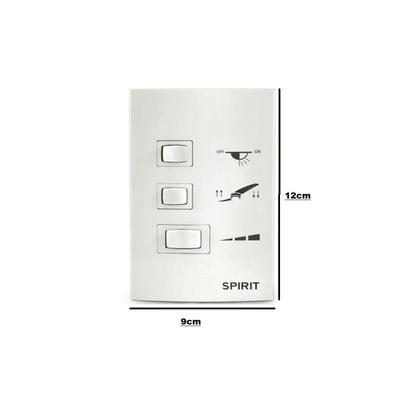 Imagem de Dimmer Spirit 4x2 127V 3 Velocidades 1 Lampada Com Capacitor