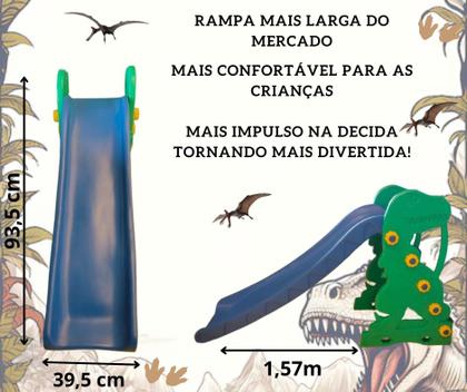 Imagem de Dino kit escorregador bolinhas de piscina mais piscina dobrável