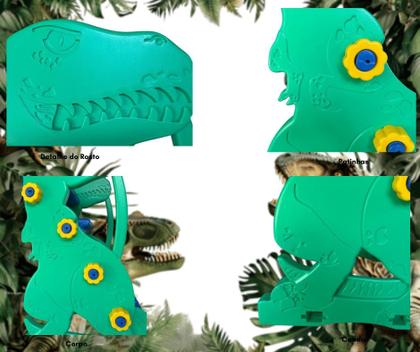Imagem de Dino kit escorregador bolinhas de piscina mais piscina dobrável