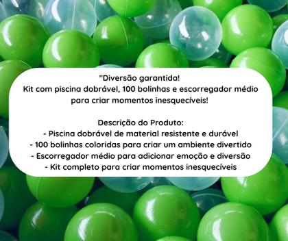 Imagem de Dino kit escorregador bolinhas de piscina mais piscina dobrável