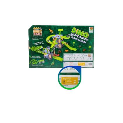 Imagem de Dino Lancador com Garagem DM Toys Pista com Carrinhos e Acessorios Brinquedo Recreativo
