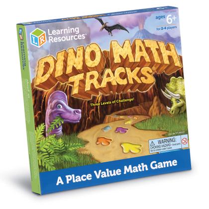 Imagem de Dino Math Tracks: Jogo de Tabuleiro Educativo para Crianças a partir de 6 anos