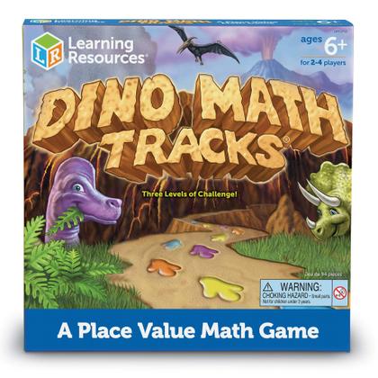 Imagem de Dino Math Tracks: Jogo de Tabuleiro Educativo para Crianças a partir de 6 anos