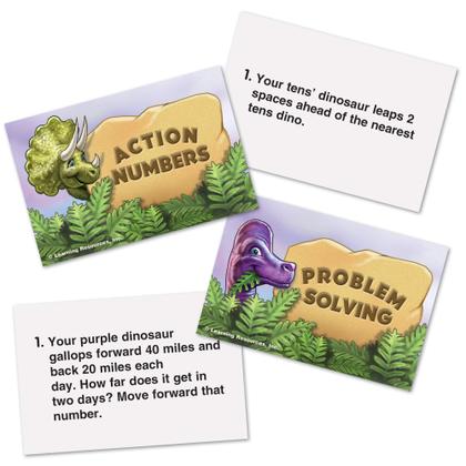 Imagem de Dino Math Tracks: Jogo de Tabuleiro Educativo para Crianças a partir de 6 anos