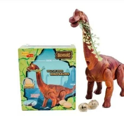 Imagem de Dinossauro Anda Bota Ovo Som Luz E Movimento Projetor Animal - FUN GAME