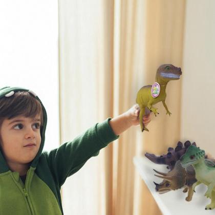 Imagem de Dinossauro Borracha Grande 4 Modelos Brinquedo INFANTIL