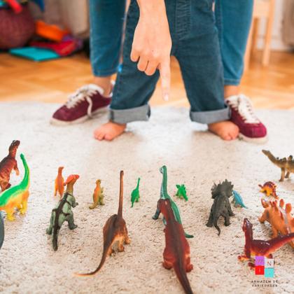Imagem de Dinossauro Brinquedo Plástico Criança Jurassic Kit 10 Peças