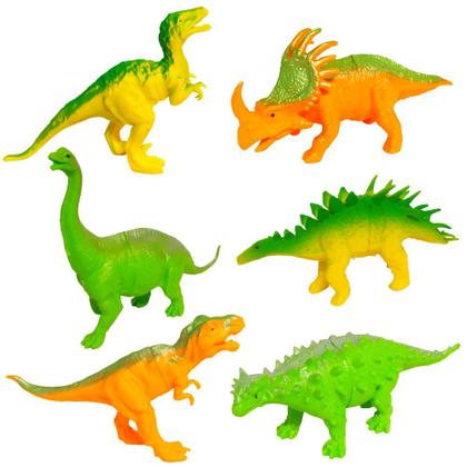 Imagem de Dinossauro de Brinquedo Realista com Tiranossauro Rex Kit com 6