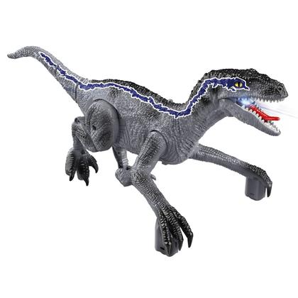Imagem de Dinossauro De Controle Remoto Velociraptor Realista Com Luzes E Sons Anda E Ruge