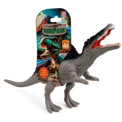 Dinossauro Espinossauro Dinopark 33 Cm Vinil Articulado Realista