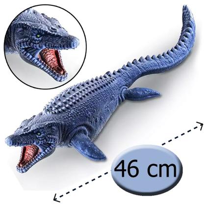 Imagem de Dinossauro Mosassauro Brinquedo Realista Grande 46 cm Vinil