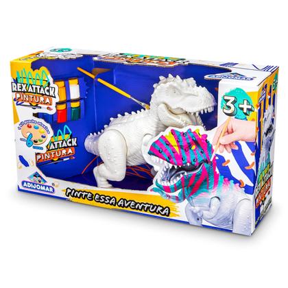 Imagem de Dinossauro Para Pintar Tiranossauro Rex Boca Articulada - Adijomar