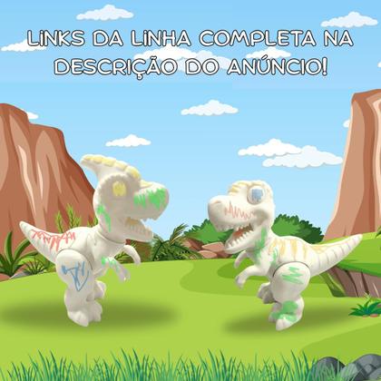 Imagem de Dinossauro Rex Vinil Atóxico Para Colorir com Canetinha Macio Brinquedo Crianças Presentes