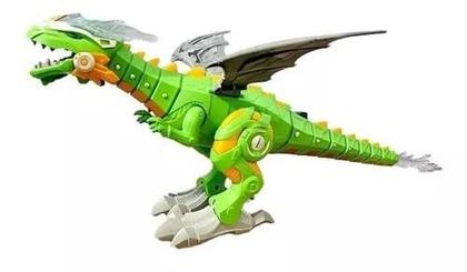 Imagem de Dinossauro Robô com asas solta fumaça com luz e som Variado