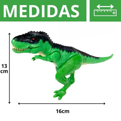 Imagem de Dinossauro T-Rex Articulado Infantil Com Som E Luz Ideal Para Crianças Explorarem E Brincarem Ao Ar Livre For Kids