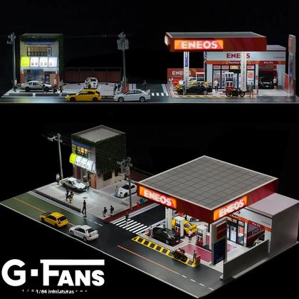 Imagem de Diorama De Garagem Para Carros Em Miniatura Escala 1/64 - Cenário De Estacionamento Para Exibição De
