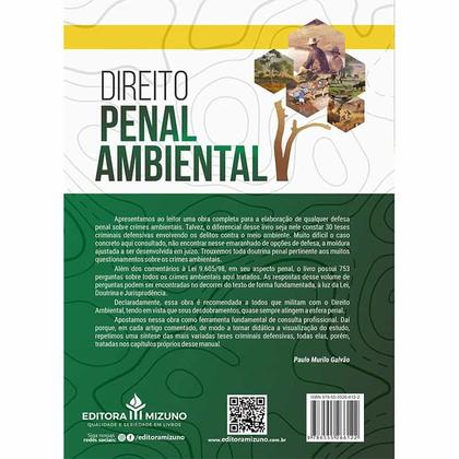 Imagem de Direito Penal Ambiental - Editora Mizuno