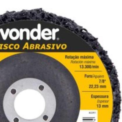 Imagem de Disco Abrasivo Vonder 4.1/2'' 115mm