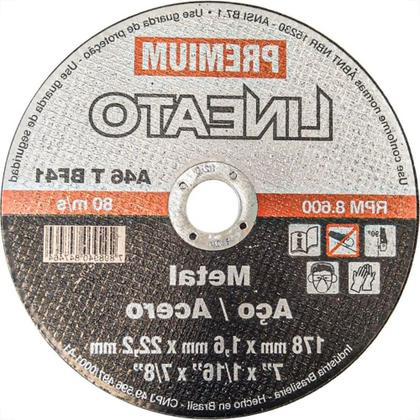 Imagem de Disco Aco Inox Itambe 7''X1/16''X7/8'' Lineato 7467- Fino 1,6Mm - Kit C/10 Pecas