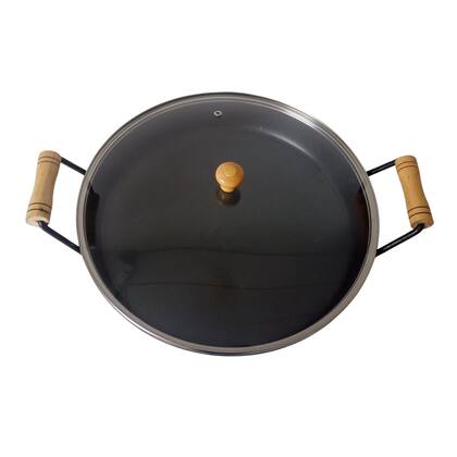 Imagem de Disco Arado Chapa De Ferro 32cm Altura 6cm C Tampa De Vidro