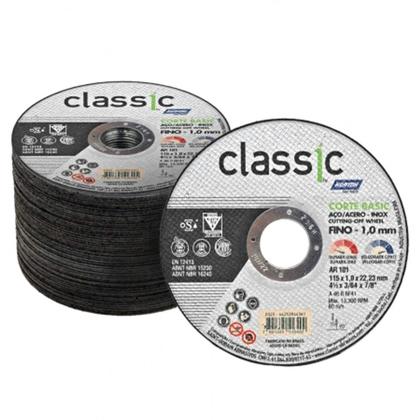 Imagem de DISCO CORTE AÇO INOX CLASSIC BASIC 4.1/2 x1mm 25 PÇS NORTON