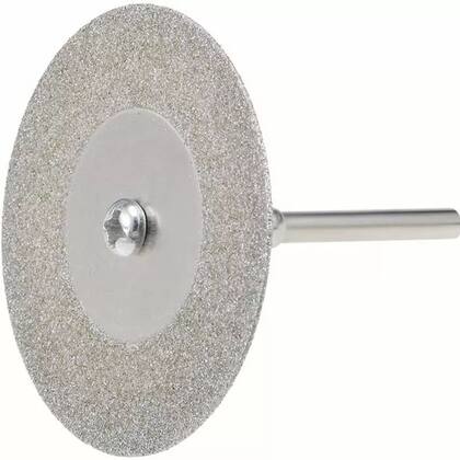 Disco Corte Diamantado para Micro Retífica 25mm 10 Discos e2 Hastes ...