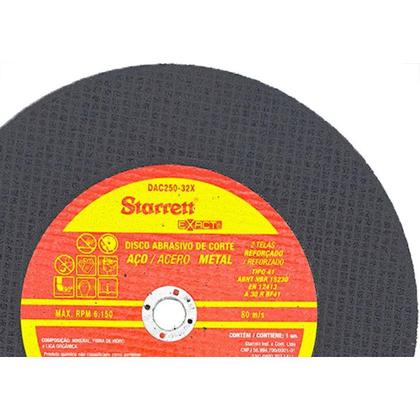 Imagem de Disco Corte Ferro Starrett 10''X1/8''X5/8'' - Kit C/6 Pecas