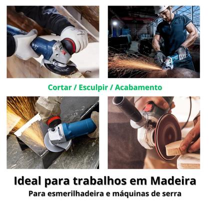 Imagem de Disco Curvo Para Esmerilhadeira Ideal Para Madeira Cortes Curvos 115mm Acabamento