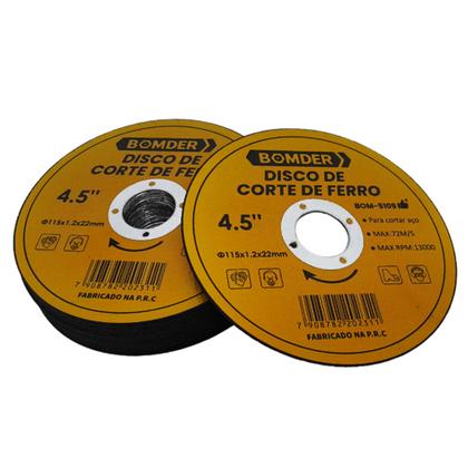 Imagem de Disco De Corte Aço Tubos Chapas 4,5 Polegadas 115 mm BOM5109