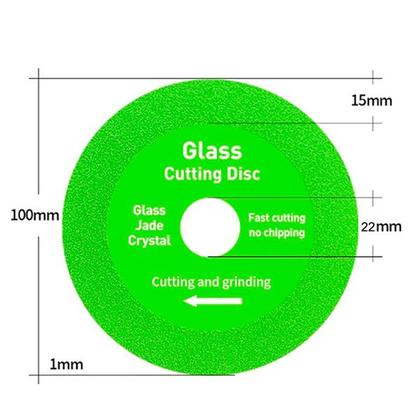 Imagem de Disco de Corte de Vidro 100mm Diamantado Ultra Fino