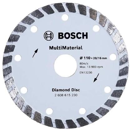 Imagem de Disco de Corte Diamantado Turbo Multimaterial 110X20mm Kit 10 Unidades BOSCH