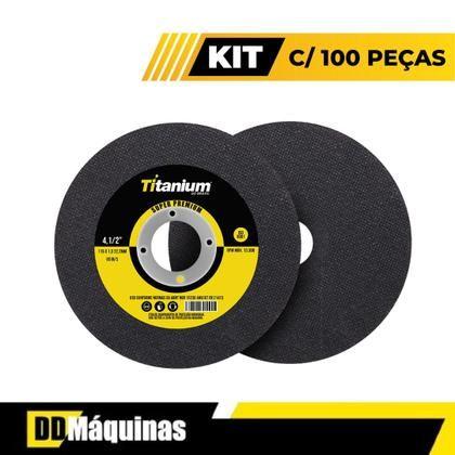 Imagem de Disco De Corte Fino Inox 4.1/2 X 1,0 Esmerilhadeira 100 Pçs