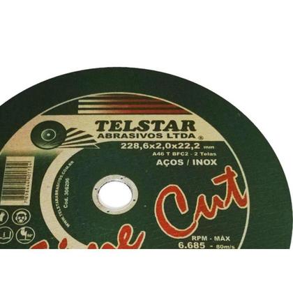 Imagem de Disco De Corte Para Inox Telstar  9 X 2,0Mm X 7/8  306206 ./ Kit Com 5