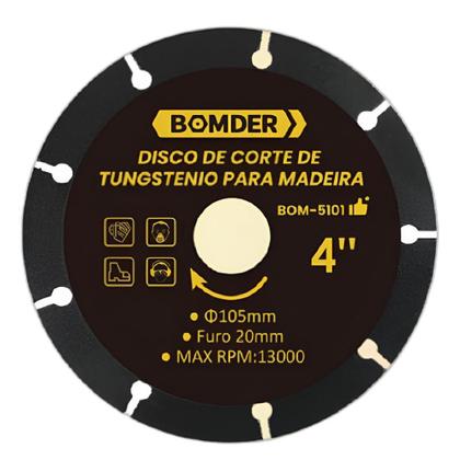 Imagem de Disco de Corte Tungstênio para Madeira Segmentado Bomder