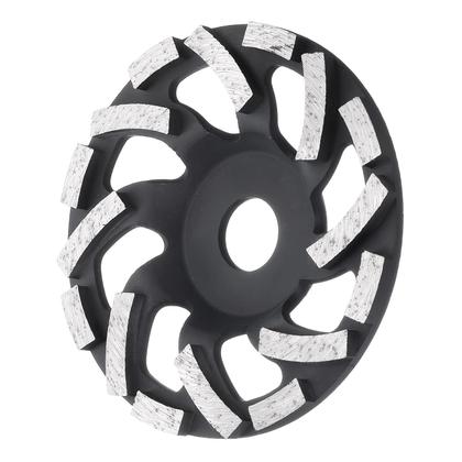 Imagem de Disco De Desbaste Segmentado De Diamante Preto De 5 Polegadas Com Eixo De 7/8 Polegadas Para Remoção