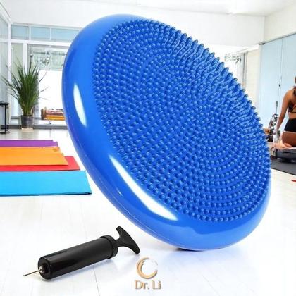 Imagem de Disco De Equilíbrio Inflável Balance Almofada Cushion Pilates Yoga Fisioterapia Fitness 33cm c Bomba
